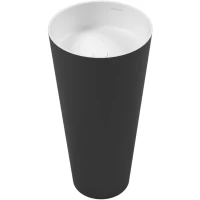 Раковина Whitecross Air 0738.040040.203 40,5x40,5 см, напольная, белый матовый/черный матовый