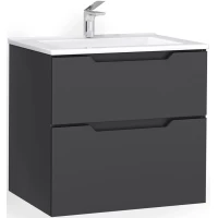 Тумба антрацит 64,8 см Jorno Slide Sli.01.65/P/A