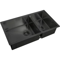 Кухонная мойка Zorg ZL R 780-2-440 GRAFIT 78x44 см, графит