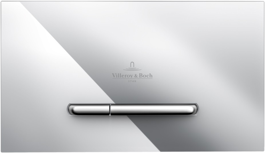 Смывная клавиша Villeroy & Boch ViConnect 300E глянцевый хром 92218061