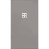 Душевой поддон Allen Brau Priority 8.31008-PGM 140x80 см, из литьевого мрамора, прямоугольный, платина матовый