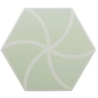 Керамогранит DNA Tiles Fancy Waves Mint 20x23