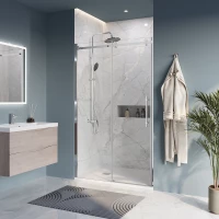 Душевая дверь BelBagno Marino MARINO-BF-1-110-C-Cr 110 см, профиль хром, стекло прозрачное