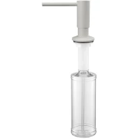 Дозатор для жидкого мыла Paulmark Decus D004-BE 350 мл, встраиваемый, для кухни, бежевый