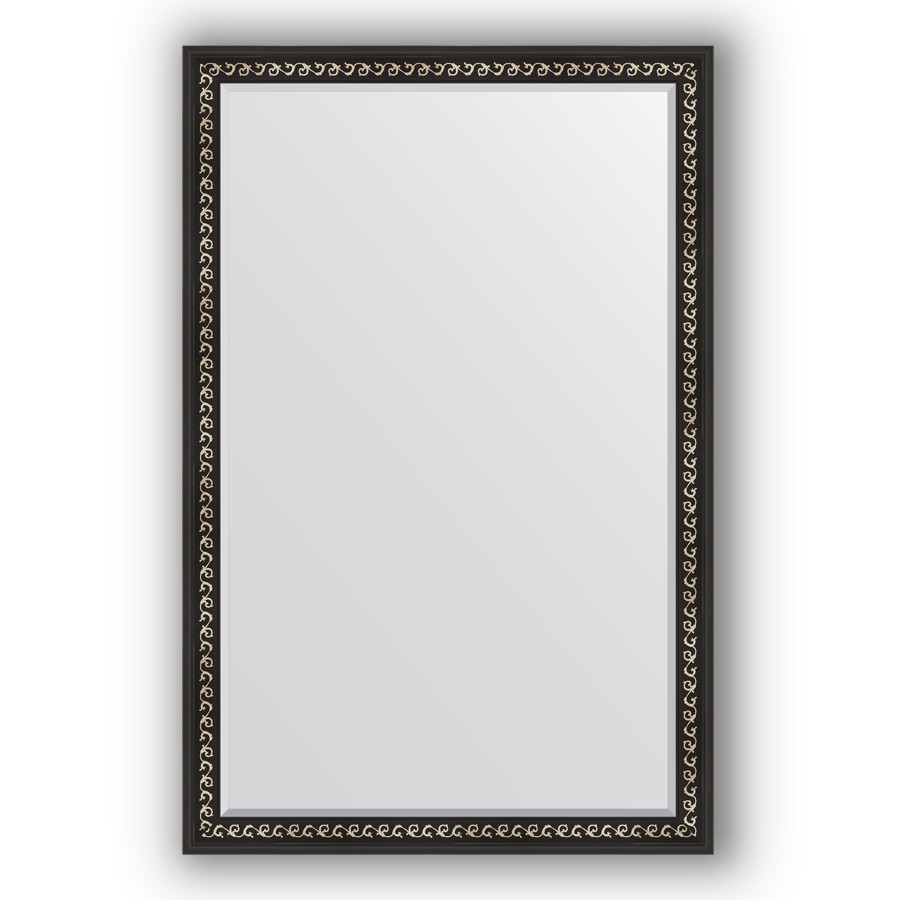 Зеркало 115х175 см черный ардеко Evoform Exclusive BY 1215