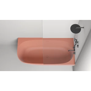 Изображение товара ванна из литьевого мрамора 170x85 см salini s-stone sofia corner r, покраска по ral полностью 102524mrf