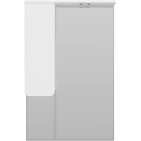 Зеркальный шкаф Misty Чегет П-Чег-02065-01Л 65x100,1 см L, с подсветкой, выключателем, белый глянец