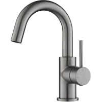 Смеситель для раковины Aquatek Европа AQ1307BGM CoolStart, без донного клапана, оружейная сталь матовый