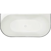 Акриловая ванна Royal Bath Nero RB611903BL-WT 170x80 см, черный/белый