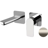 Смеситель для раковины Remer Infinity I15PXV встраиваемый, без донного клапана, нержавеющая сталь