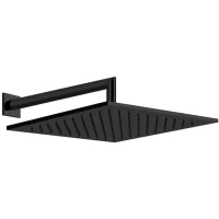 Верхний душ Gessi Emporio 47364#299 301,2 мм, с кронштейном, черный матовый