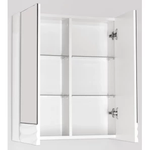 Изображение товара зеркальный шкаф 60x70 см белый глянец style line вероника лс-00000055