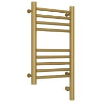 Полотенцесушитель электрический 500x300 золотой матовый МЭМ правый, перемычка прямая Сунержа Богема 3.0 032-5805-5030