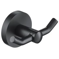 Крючок Timo Saona 13012/03 двойной, для ванны, черный матовый