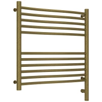 Полотенцесушитель электрический 600x600 состаренная бронза МЭМ правый Сунержа Флюид 3.0 05-5821-6060