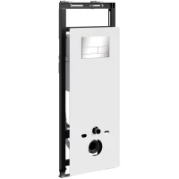 Инсталляция для унитаза WasserKRAFT Salm 27 27TLT.010.ME.WH.BN04 с кнопкой смыва, никель