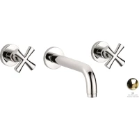 Смеситель для раковины Emmevi Spirit New 31155/OR встраиваемый, без донного клапана, золотой