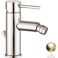 Смеситель для биде Emmevi Piper 45004/ORS с донным клапаном, золотой матовый