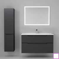 Комплект мебели белый 106,8 см Jorno Slide Sli.01.105/P/W + 4640021064740 + Sli.02.92/W