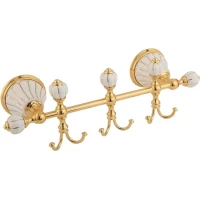 Планка с крючками Migliore Olivia ML.OLV-60.639.BO.DO для ванны, золотой