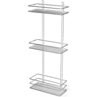 Полка для ванной Tekno-tel LM006 25 см, тройная, хром