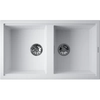 Кухонная мойка Omoikiri Natceramic Kitagawa 86-2-WH 4993806 86x51 см, белый