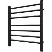 Полотенцесушитель электрический APEXTERMO Altair AL00065BM 600x530, диммер левый, черный матовый