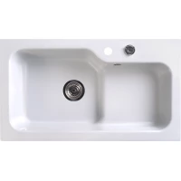 Кухонная мойка Belux SG-REC-HALF-8045-01 белый кварц 4810924266637