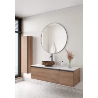 Комплект мебели Armadi Art Quatro Willow 790-M2-140-W-A + 792-140-W + 801-ED + 545-100-GM 141 см L, подвесной, со столешницей, ива