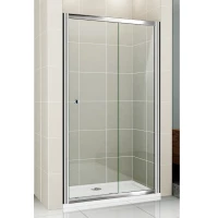 Душевая дверь раздвижная Cezares Pratico 115 см текстурное стекло PRATICO-BF-1-115-P-Cr