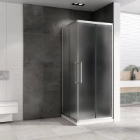 Душевой уголок 100x100 см Abber Schwarzer Diamant AG02100MH матовое