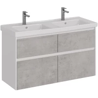 Тумба белый глянец/бетон 120 см Lemark Combi LM03C125T-Beton