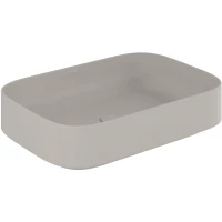 Раковина-чаша Kludi Resa S 58CW40O2 60x40 см, накладная, светло-серый матовый