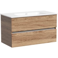 Тумба под раковину Sancos Urban UR90ECH 89 см, подвесная, дуб чарльстон