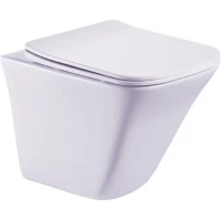 Унитаз подвесной Esbano Luchena-C ESUPLUCHCW безободковый, с сиденьем микролифт, белый