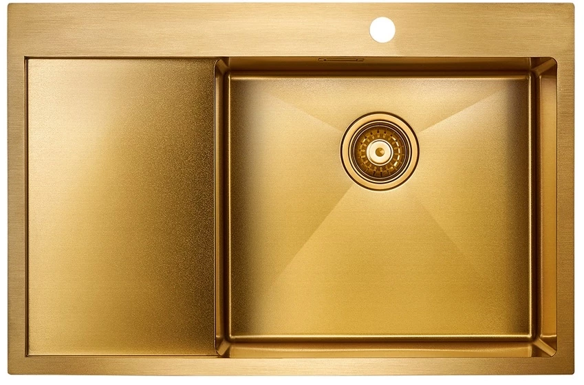 Кухонная мойка Paulmark Elde золотой матовый PM807851-BGR