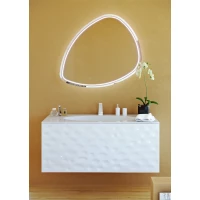 Комплект мебели белый глянец 120 см Clarberg Dune DUN0112 + EL.12.04.D + Stn.02.10