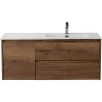 Тумба под раковину BelBagno Kraft KRAFT-1000-2C-1A-SO-RT-R 100 см R, подвесная, Rovere Tabacco