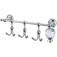 Планка с крючками Cezares Aphrodite APHRODITE-THK-01-Sw для ванны, хром