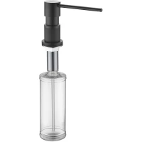 Дозатор для жидкого мыла Gappo G402-1 300 мл, встраиваемый, для кухни, черный матовый