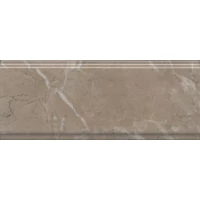 Бордюр Серенада бежевый тёмный глянцевый обрезной 30x12x1,3