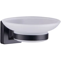 Мыльница Fashun A2602-7 настенная, черный матовый