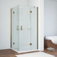 Душевой уголок Vegas Glass AFA TUR NOVO h1890 100 05 Moru 100x100 см, профиль бронза, стекло рифленое