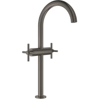 Смеситель для раковины Grohe Atrio New 21044AL3 с донным клапаном, темный графит матовый