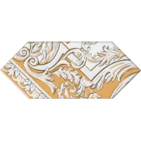 Декор Kerama Marazzi Алмаш 4 жёлтый глянцевый 14x34x6,9 HGD/B515/35000