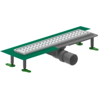 Душевой трап (лоток) Ctesi Way Round BK4024240 70 см, с решеткой, перфорированный, хром