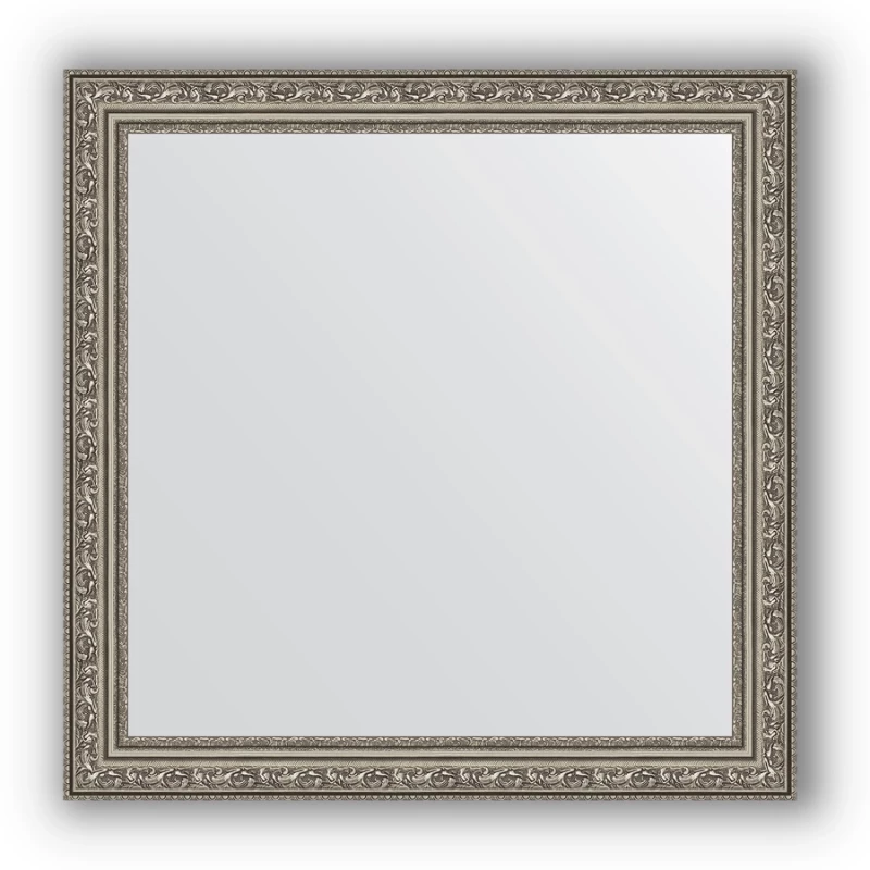 Зеркало 64x64 см виньетка состаренное серебро Evoform Definite BY 3136 
