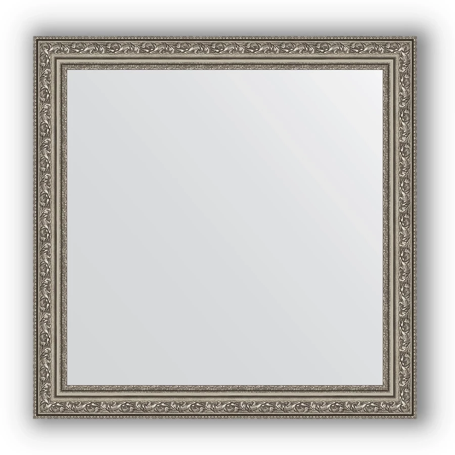 Зеркало 64x64 см виньетка состаренное серебро Evoform Definite BY 3136