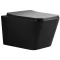 Унитаз подвесной Bond Cube F04-108 безободковый, с сиденьем микролифт, черный матовый - 1