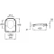 Унитаз-компакт безободковый с сиденьем микролифт Jacob Delafon Struktura UJAJ102-WTE + ETAG212-WTE + E70024-WTE - 10